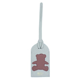 Tag de Mala Little Bear Off White Liso com Algodão Doce Safiano Pronta Entrega